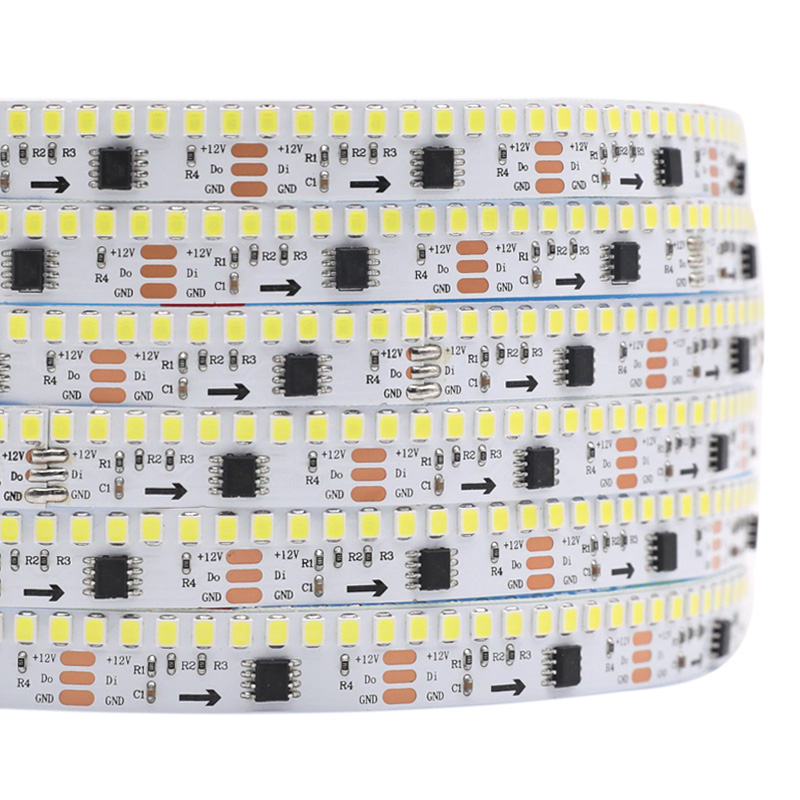 12V TM1903 Digital White Light LED Strip Highest Density 234 Per Meter